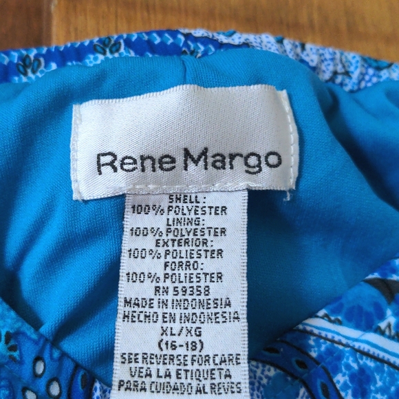 Rene Margo Vintage Blue Boho Ruffled Maxi Skirt - Picture 4 of 4